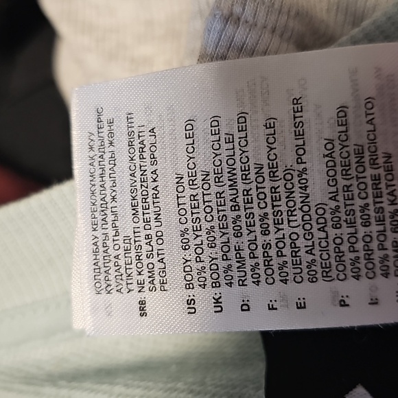 Adidas Mint Green Crewneck Long Sleeve Sweatshirt - Womens Size Large - Picture 8 of 8